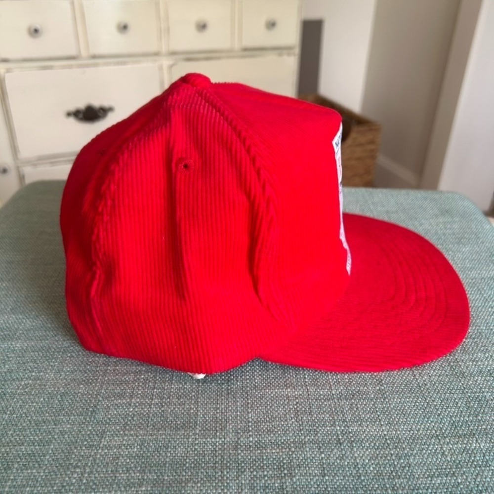 National Baseball Hall of Fame Cooperstown NY Red Corduroy Snapback‎ Cap Hat - Picture 8 of 10